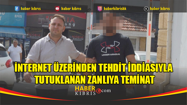 İnternet üzerinden tehdit iddiasıyla tutuklanan zanlıya teminat