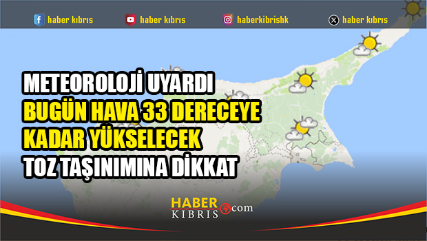 KKTC’de sıcaklıklar mevsim normallerinin üzerine çıkıyor