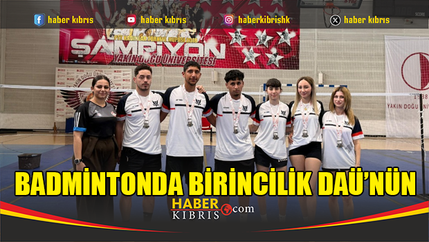 Badmintonda birincilik DAÜ’nün