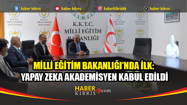 Çavuşoğlu, YDÜ heyeti ile birlikte yapay zeka tabanlı akademisyeni kabul etti