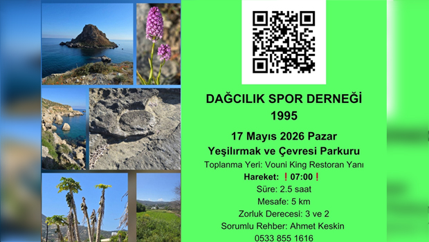 Dağcılık Spor Derneği tarafından pazar günü Yeşilırmak ve çevresinde yürüyüş düzenlenecek