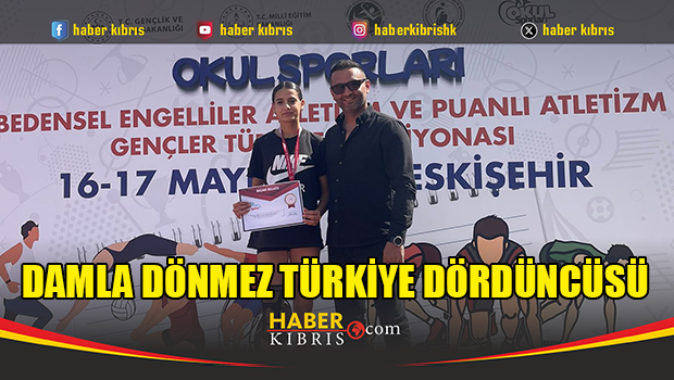 Damla’dan Türkiye dördüncülüğü