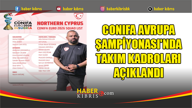 Conıfa Avrupa Şampiyonası'nda takım kadroları açıklandı