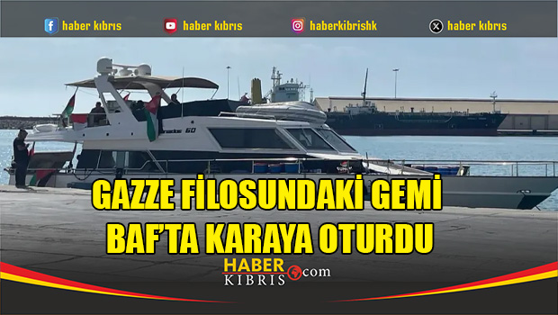 Gazze Filosundaki Gemi Baf’ta Karaya Oturdu